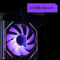 AIGO AQUARIUS Mesh 650W 80+ ARGB  L17 ARGB x3,ARGB fans x1 Mid Tower KASA